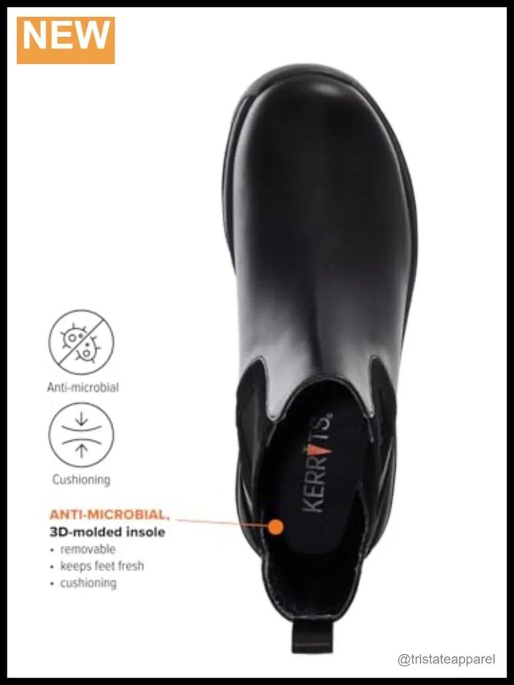 Waterproof Pull-On Leather Barn Boots with Non-Slip Sole, Equestrian Work Shoes